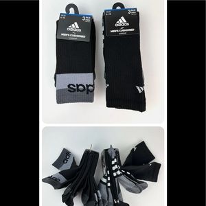ADIDAS Cushioned Crew Socks Aeroready 6-Pack Men's Sz 6-12